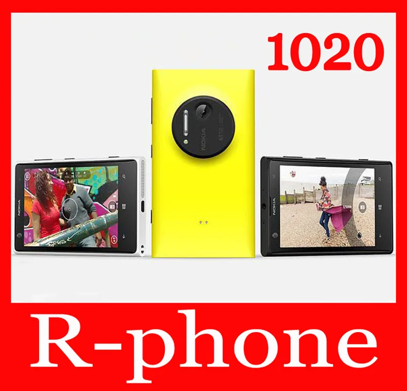 NOKIA Lumia 1020 мобильный телефон Windows Phone 8 разблокированный 4," 41MP Wifi gps двухъядерный