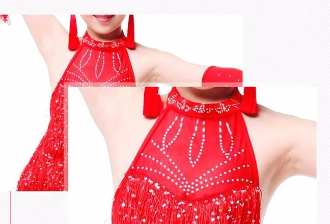 DB23905 Fringe latin dance dress-10