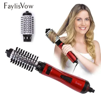 

Professional Hair Dryer Brush 2 In 1 Electric Hair Straightener Curler Comb Multifunctional Roller Styleing Hot Hair Brush