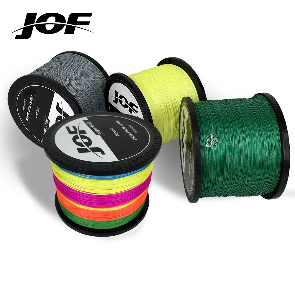 JOF Carp Fishing Line 300M 500M 1000M 4 Strands 8 Strands Braided Fishing Line PE Multfilament