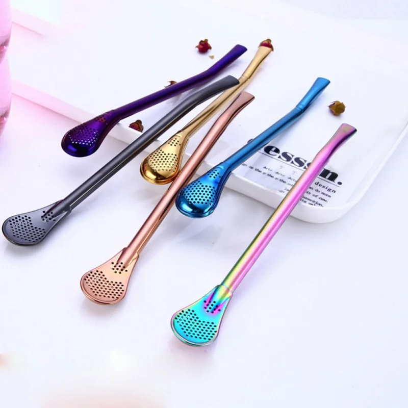 

Stainless Steel Drinking Straw Filter Handmade Yerba Mate Tea Bombilla Gourd Washable Practical Tea Tools Bar Accessories