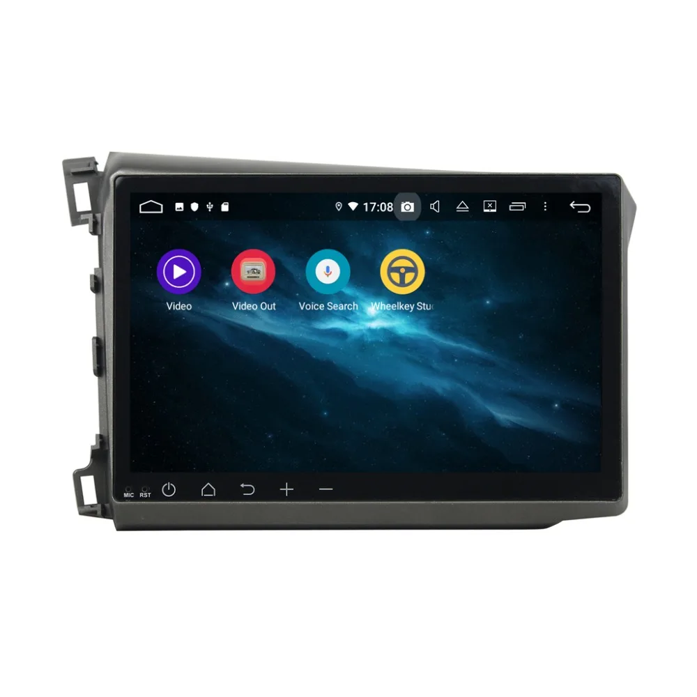 Clearance 10.1" Android 9 4+64G DSP Car DVD Player GPS navigation For HONDA CIVIC 2012-2015 head unit multimedia player tape recorder 5