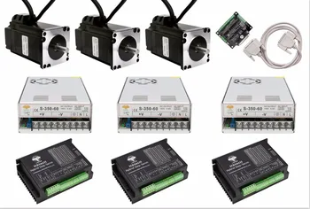 

EU SHIP ! LONGS 3Axis NEMA34 34SSM8460 Closed-Loop Stepper motor 101MM 5n.m shaft 14mm 6A &Driver HBS86H &Power &DB25