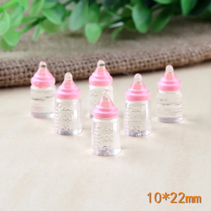 

5pcs Baby Bottle Home Decoration Beverage Bottle Mini Milk Bottles Resin DIY Toys Simulated Baby Bottles Accessories Home Decor