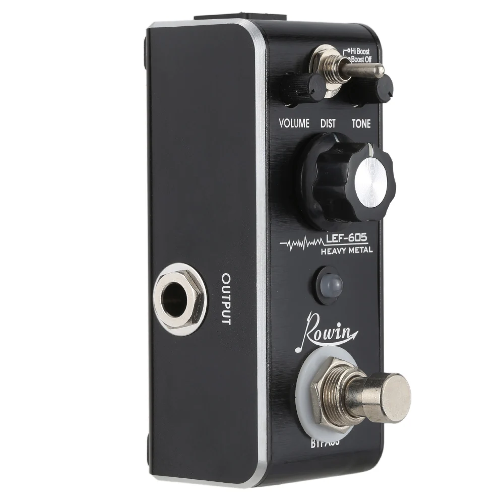 Rowin LFE 605 3 Way Heavy Metal Distortion Mini Electric Guitar Effect Pedal Knob Switch Single