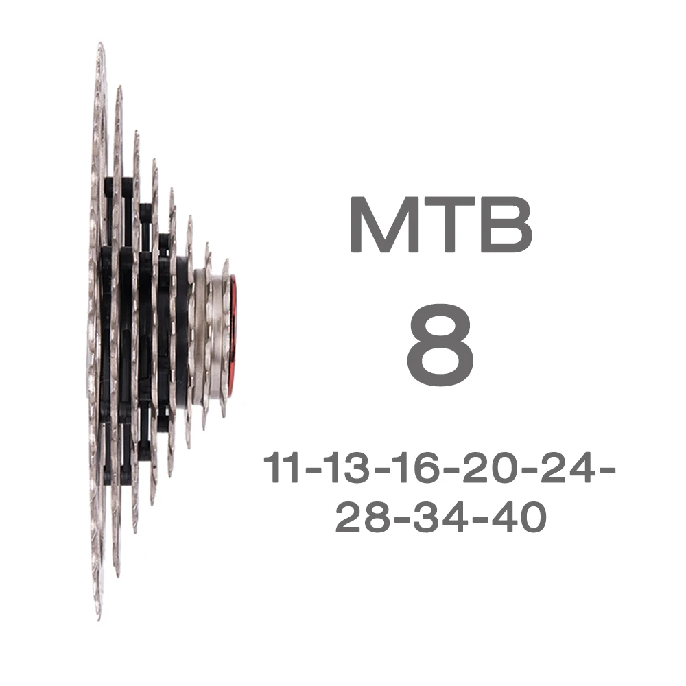 ZTTO 8 s 11-40 T كاسيت 8 سرعة Freewheel الصلب حذافة دراجة أجزاء ل M410 K7 X4 دراجة هوائية جبلية ZTTO 8 s 11-40 T كاسيت 8 سرعة Freewheel الصلب حذافة دراجة أجزاء ل M410 K7 X4 دراجة هوائية جبلية