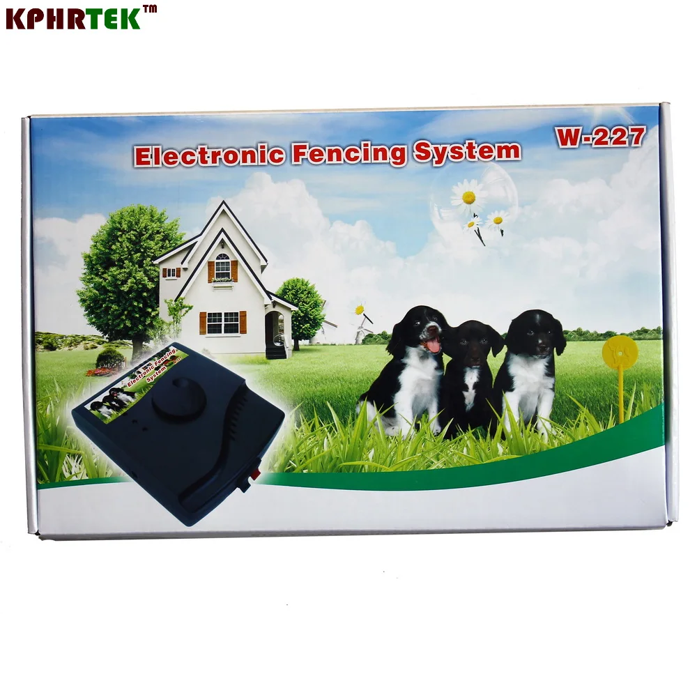 Собака Электронный забор Водонепроницаемый поражения электрическим током Обучение Система ограждения W227 с 1 ошейник для собаки 1