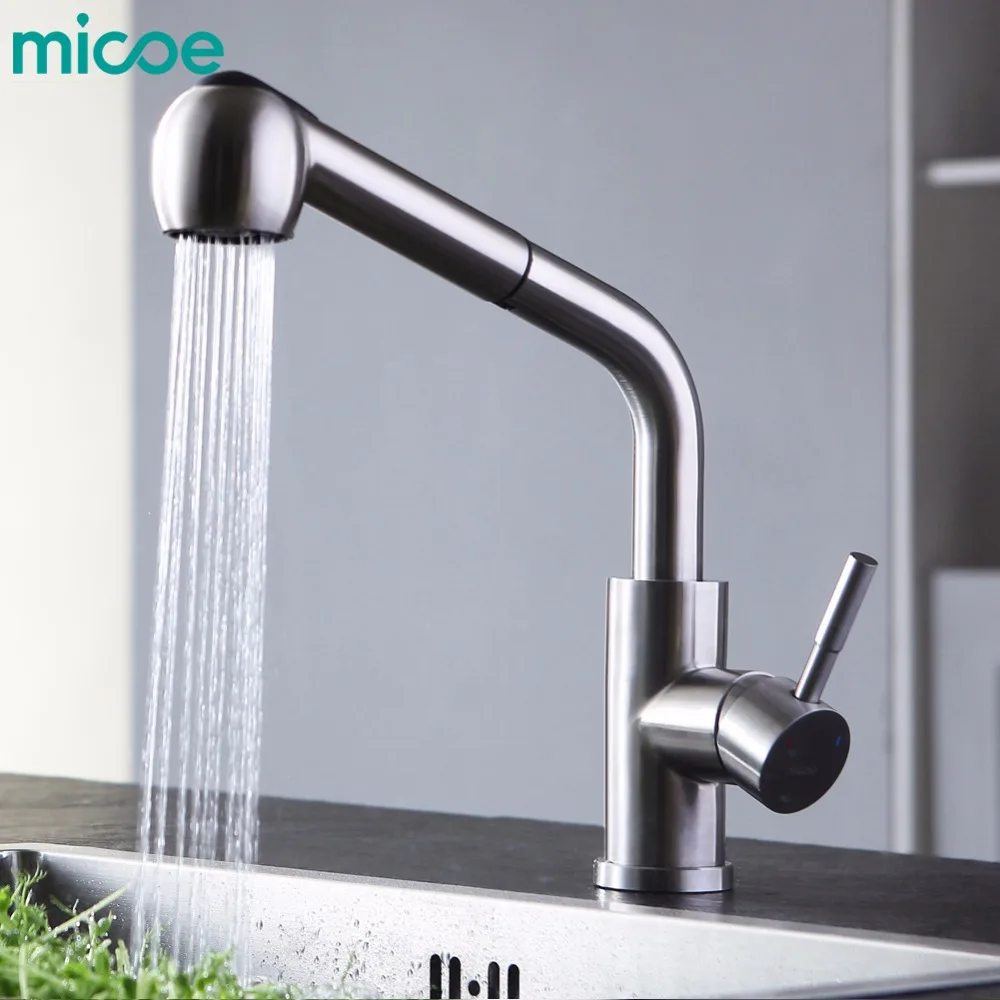 Micoe Brass Kitchen Sink Mixer Hot And Cold Faucet 360 Degree