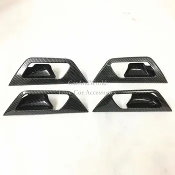 

ABS Chrome Styling Interior Door Handle Bowl Cover Decoration Trims frame sequins For Peugeot 5008 GT 2017 2018 Car Accessories
