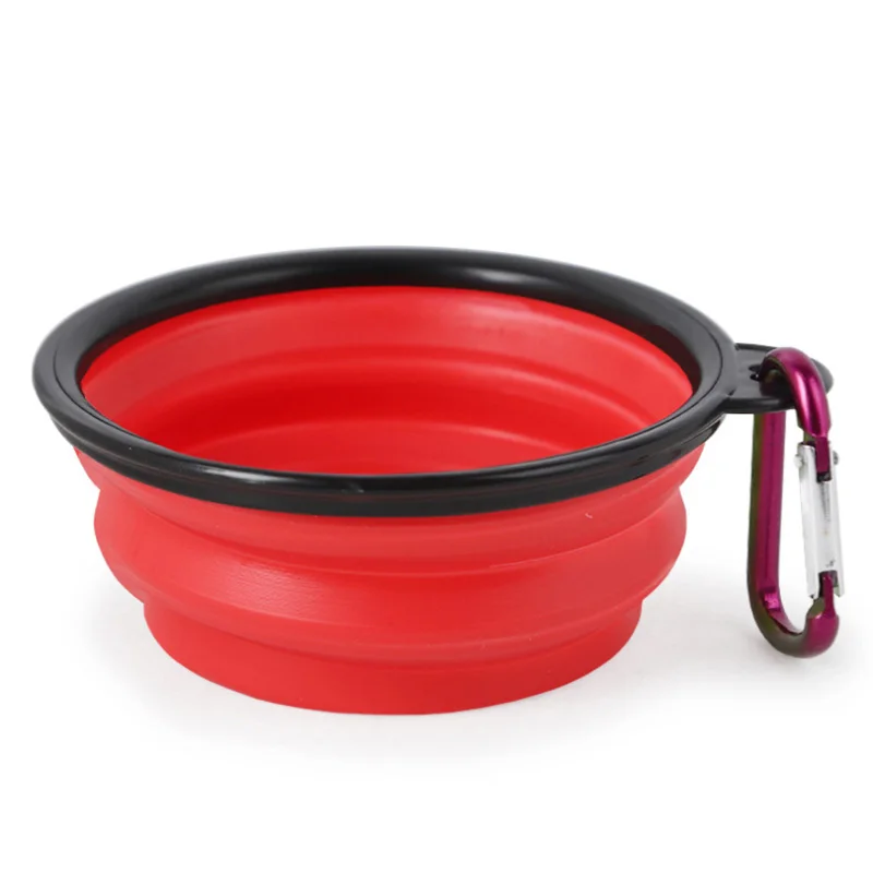 

Portable Pet Cat Dog Bowl Travel Collapsible Silicone Pets Food Water Bowl Folding Feeding Container Doggy Outdoor Accessories