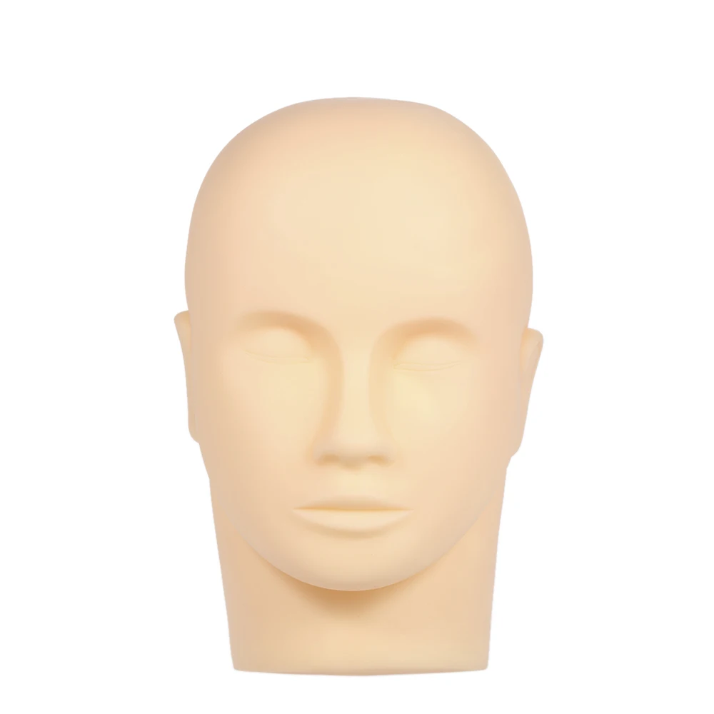 

Dummy Training Mannequin Flat Head Practice Makeup Model Dummy Head Eyelash Extension Face Painting Practice Tools No Hair