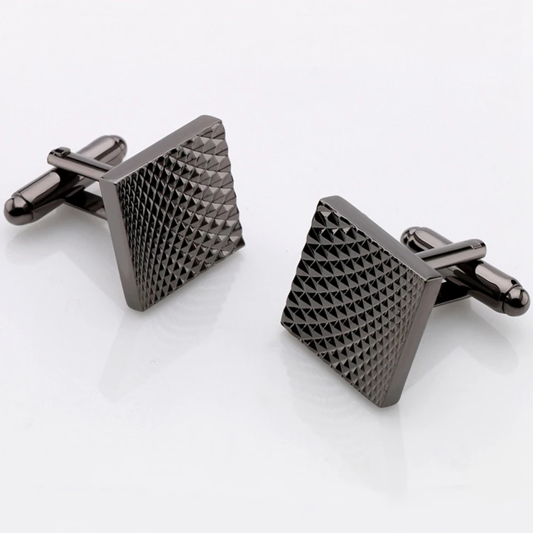 Square Black Cufflinks Detail (8)