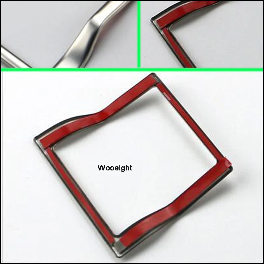 Wooeight Silver Gear Shift Trim For Hyundai Tucson 2015 2016 2017 2018 Car Interior Accessories Stainless Steel Frame Cover (4)