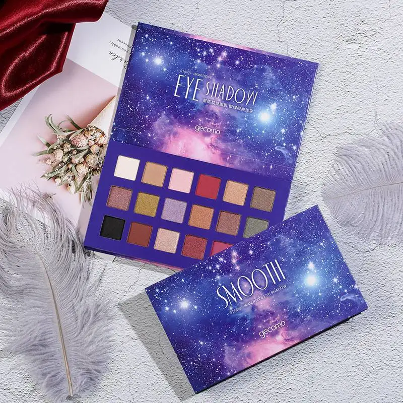 

18 Color Blue Sky Eyeshadow Palette Shimmer Cosmetics Matte Eye Shadow Makeup Palette