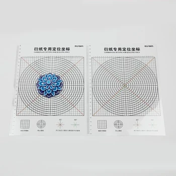 

Practical DIY Quilling Tools Coordinate Setting For Quilling Only Transparent Craft Paper Positioning Coordinate Peeling Sheet
