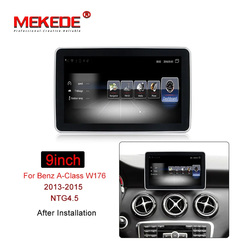 

MEKEDE 9" Android 7.1 32G ROM Car Radio GPS Navigation for Benz A class W176 2013-2015 GPS radio stereo dash multimedia player