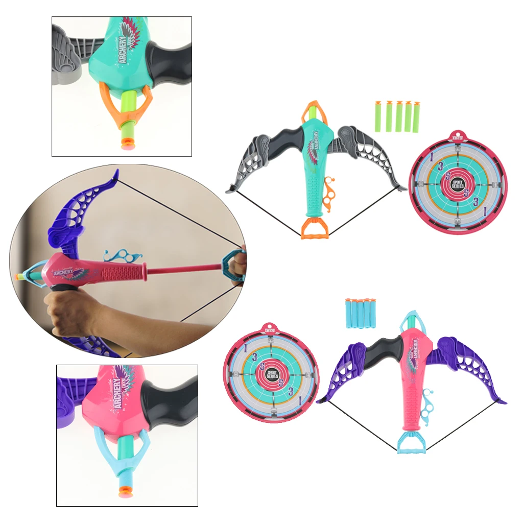 Children's Simulation Outdoor Archery Model Sports Shooting Soft Bomb Bow and Arrow Toys