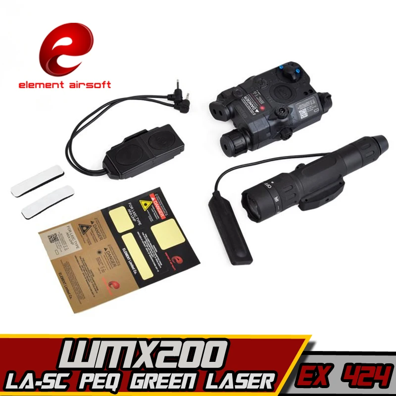 - EX424 Element SF LA5C PEQ UHP Appearance Green laseramp WMX200 Flashlight ampDouble Remote Control Airsoft Flashlight combination