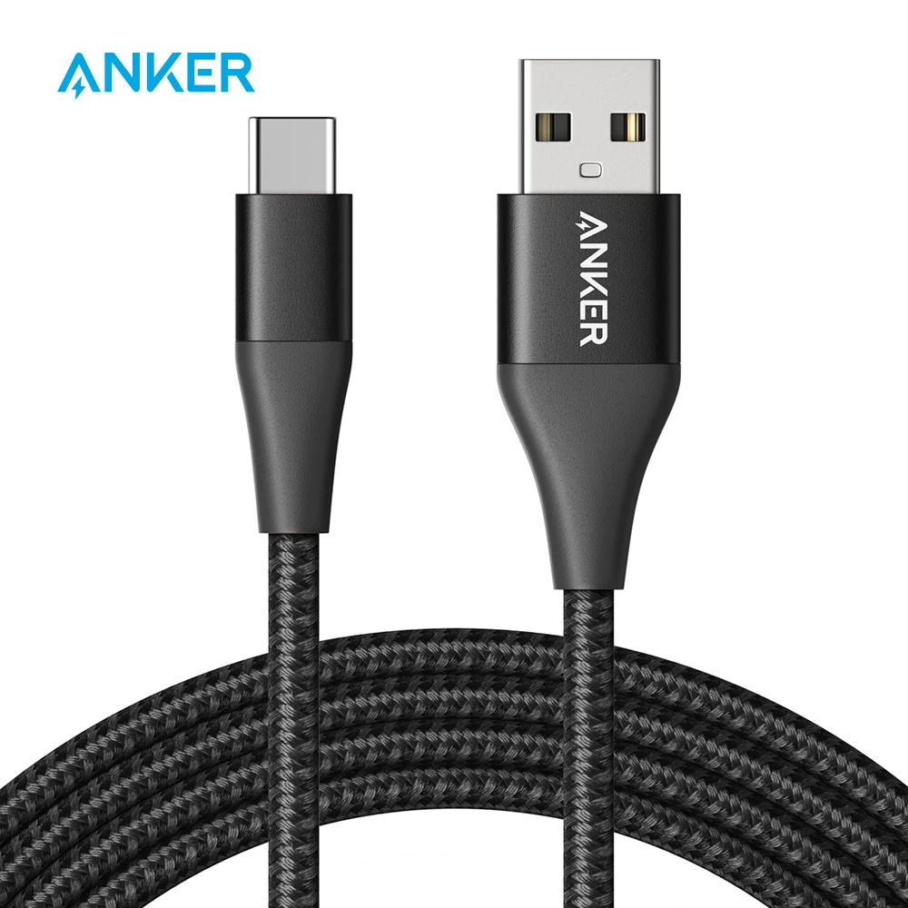 Anker Powerline+ II USB-C USB-A кабель для samsung Galaxy S10/S9/S9+/S8/S8+/Note 8 LG V20/G5/G6 iPad Pro и многое другое