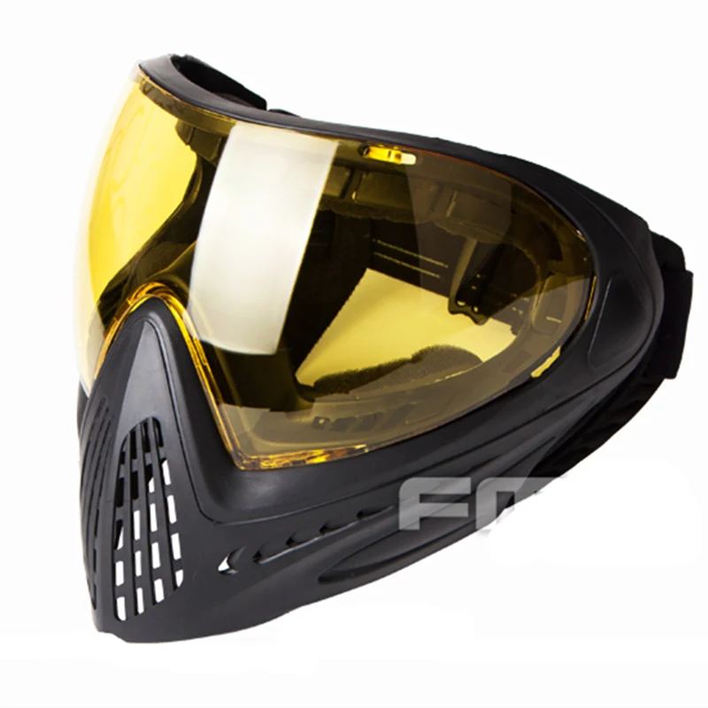 

F1 Paintball Safety Anti-fog Goggle Full Face Mask - Black Mask