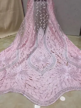 

embroiderd lace fabric yaking-10. 2420 with sequins beautiful Nigerian sequins lace fabric for party dress