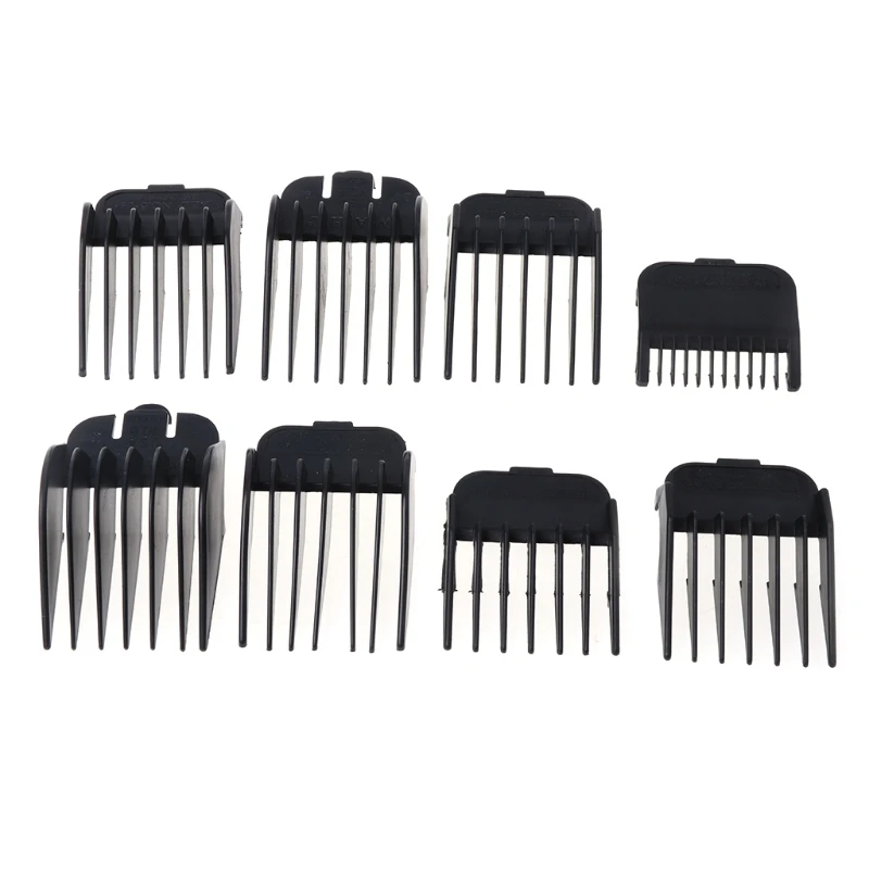 8Pcs Universal Hair Limit Comb Guide Attachment Size Barber Replacement
