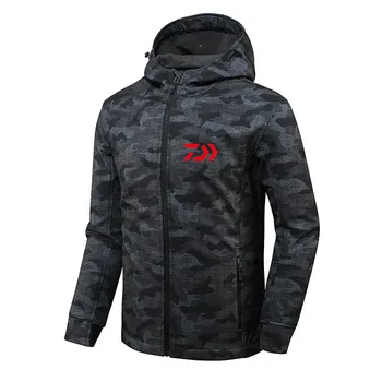 

2020 DAIWA Fishing Shirts Autumn Winter Warm Outdoor Fishing Jackets Sport Fleece Hooded Fishing Jacket Fishing Clothes