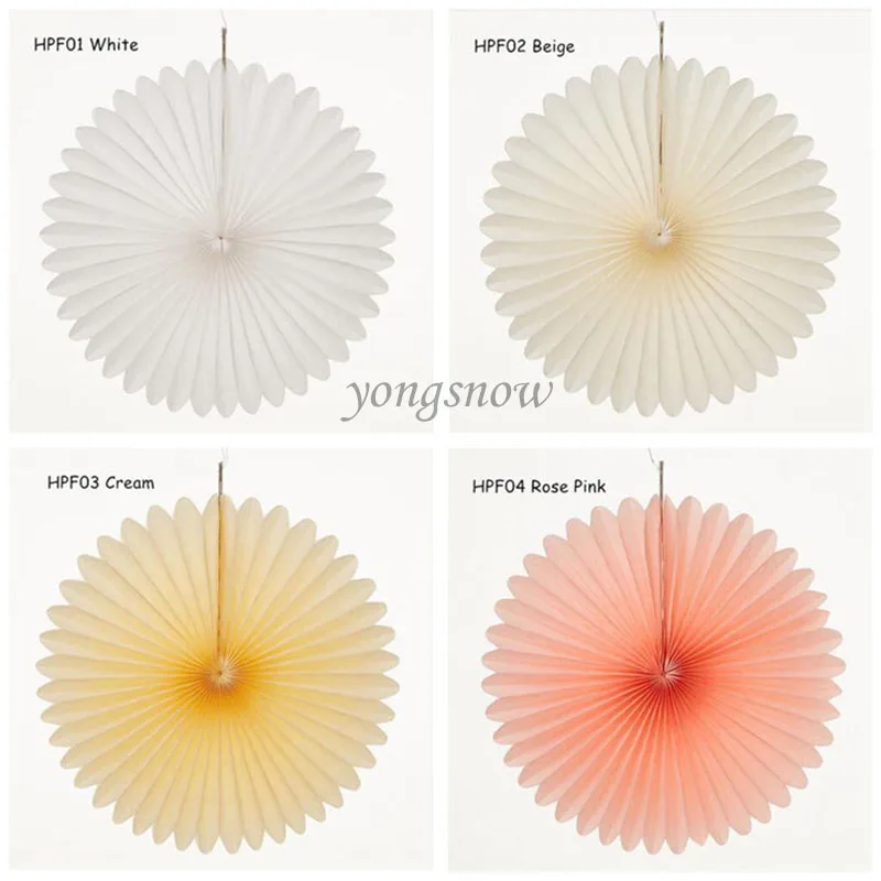 

5Pcs/lot 10cm Tissue Paper Fans Honeycomb Flower Pinwheel Hanging Flower DIY Handmade Craft Wedding Birthday Party Decoration 8Z