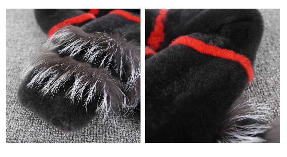 PINK JAVA QC1856 new arrival real rex rabbit fur scarf women winter warm scarves neck scarf genuine silver fox high quality