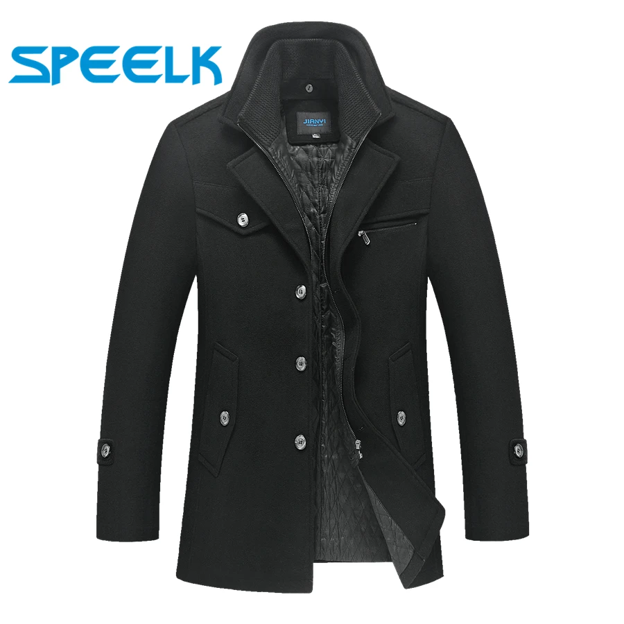 2019 New Brand Jackets Men Double-neck Woolen Coat Mens Winter Thick Jacket Male Slim Fit Outwear Size 5XL 2019 New Brand Jackets Men Double-neck Woolen Coat Mens Winter Thick Jacket Male Slim Fit Outwear Size 5XL