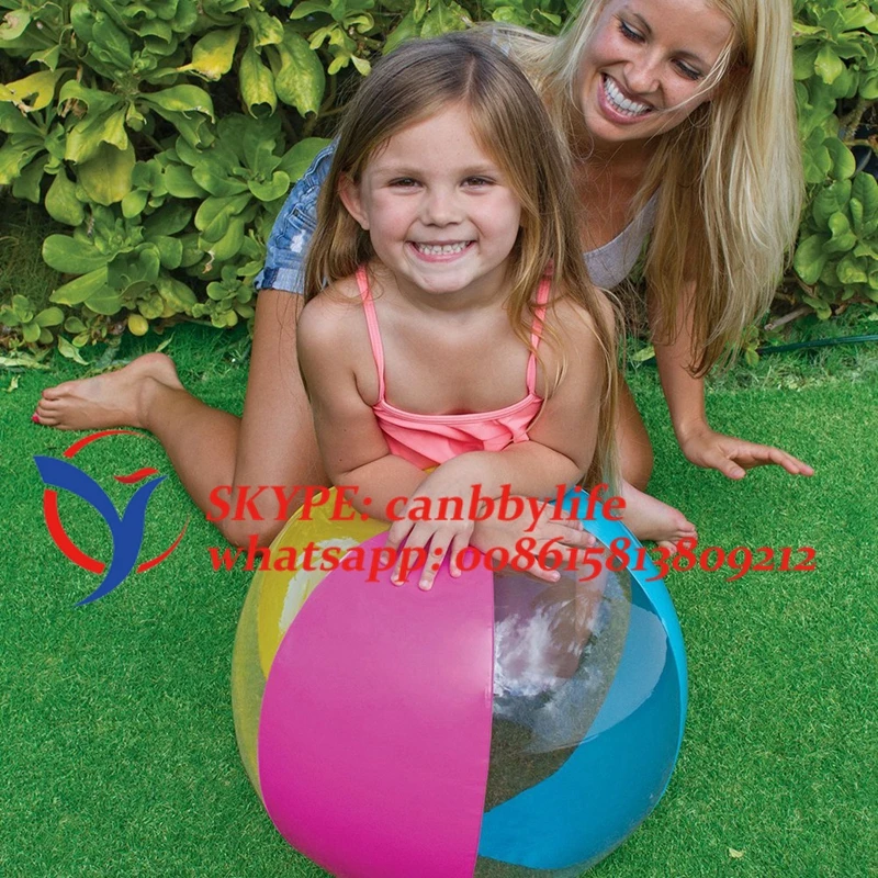 Intex Paradise панель пляжные шары 24 &quotЯркие цвета 61 см прозрачный надувной пляжный мяч