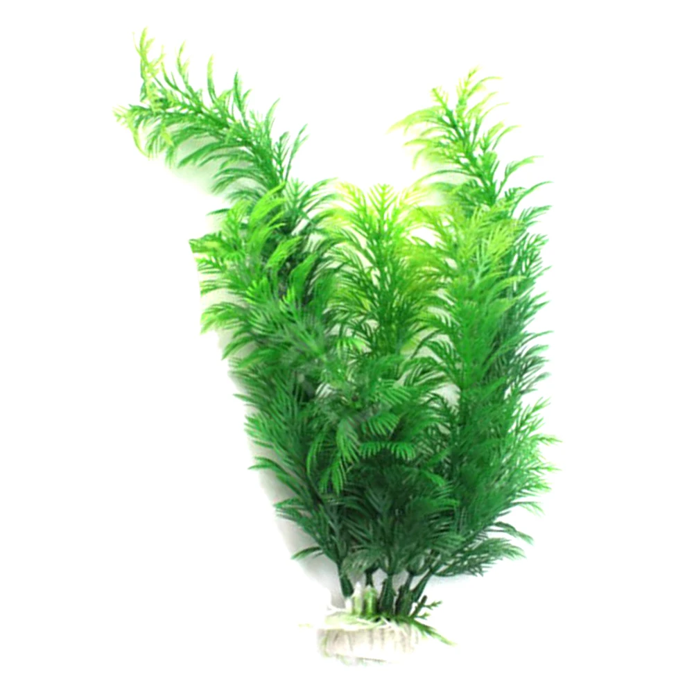 

30cm 11.8" Green Artificial Plastic Plant Anti-corrosion Grass FishTank Aquarium Ornament akvaryum Decor Grass beautiful decor