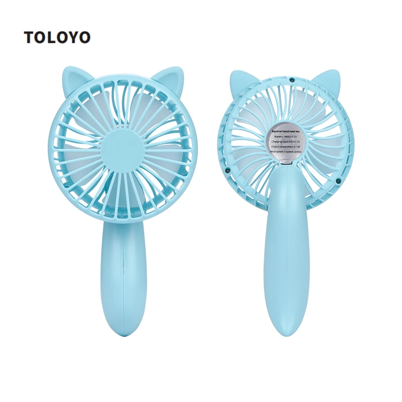 

Portable USB Fan 3-Speed Mini Cooling Fan Silent Handheld Fan Handle 90 & 180 Angle Adjust Electric Small Fan For Office Student