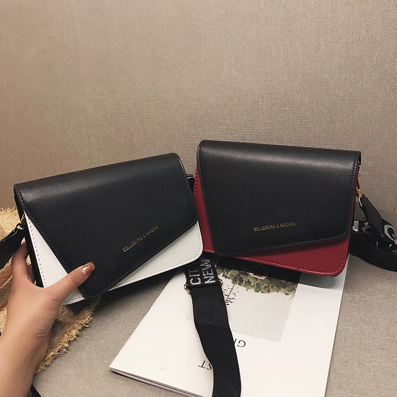 

Women Shoulder Bag 2019 Summer Women's Leather Crossbody Bags Fashion Vintage Female Ladies Leather Bags Red White Woman Girls