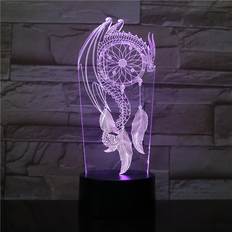 

Dreamcatcher Table Lamp Bedroom Decorative Lamp Touch Sensor Child Kids Gift Baby Nightlight Deram Catcher Night Light LED Decor