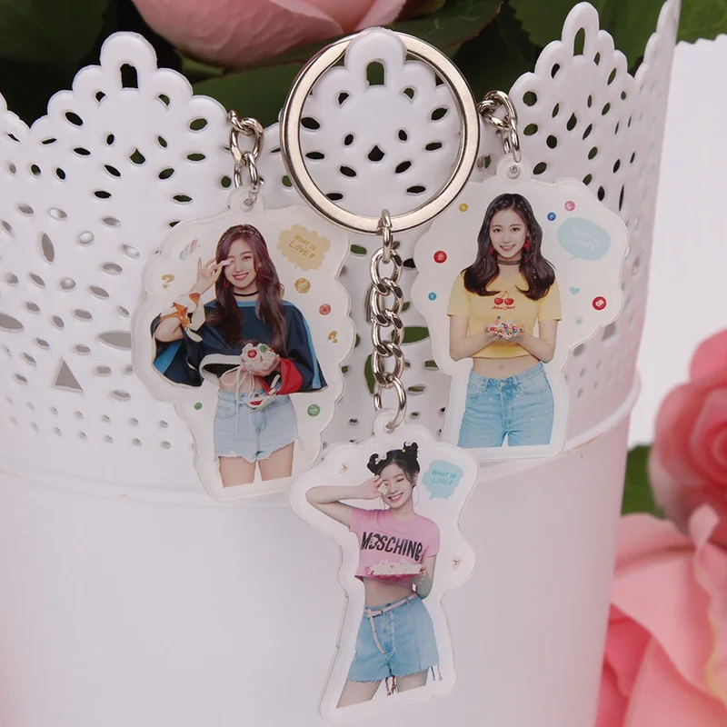 Акриловый брелок Kpop TWICE What Is Love Album милый Mina Sana подвеска для ключей|Брелоки| |