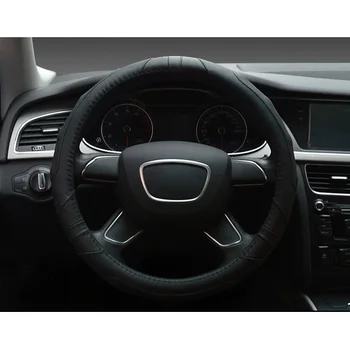 

Universal Steering Wheel Cover Soft Breathable Genuine Leather Anti-Slip Cover for Car Truck SUV NJ88