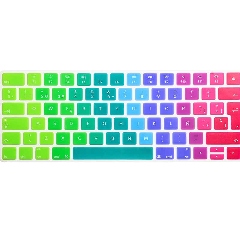 

Spanish Keyboard Cover Silicone EU Euro ESP For New iMac Magic Magic 2 Bluetooth Keyboard PC Computer Skin Protector