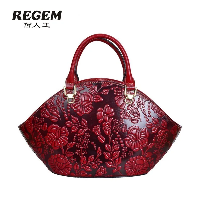 REGEM The new portable Fashion Shoulder Chinese retro package business casual Bag wind |