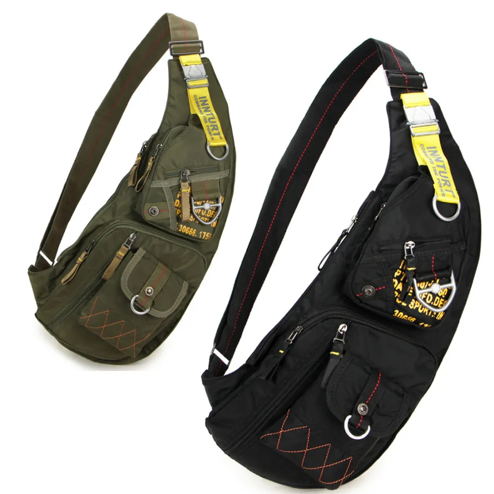 

High Quality Men Waterproof Nylon Chest Bag One Shoulder Knapsack Military Assault Riding Travel Sling Rucksack Daypack