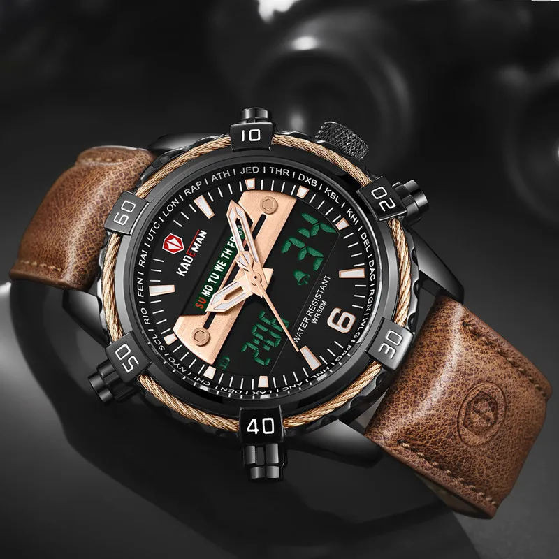 

KADEMAN Sport Watch Men TOP Brand LED Digital Watch Military Design Wristwatch Luxury Army Man Automatic Clock Relogio Masculino