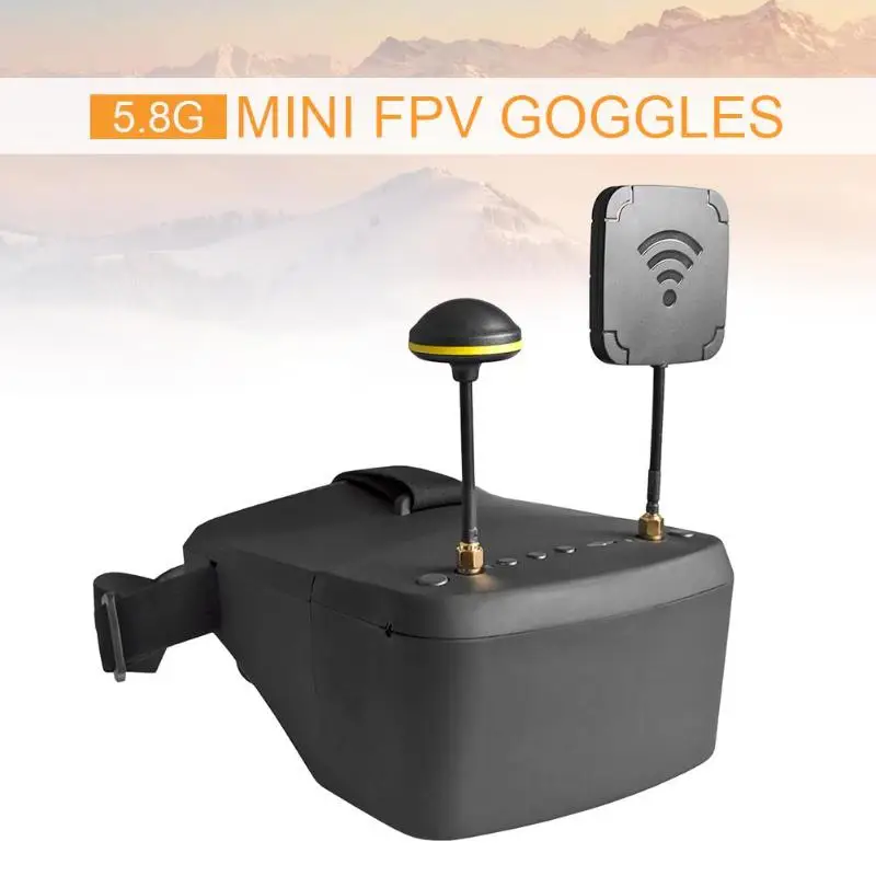 LS-800D FPV очки 5,8G 40CH 5 дюймов 854x480 Видео гарнитура DVR для RC модель гоночной машины Дрон Квадрокоптер
