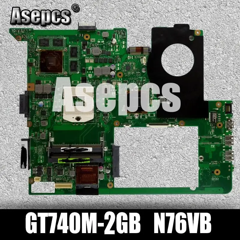 Asepcs N76VB материнская плата для ноутбука ASUS N76VJ N76VM N76V N76 тест оригинальная GT740M-2GB |