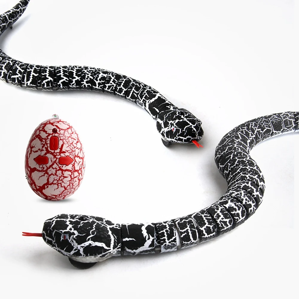 

Realistic RC Rattlesnake Toys Chargeable Remote Control Egg RC Animal Trick Terrifying Mischief Toys Funny Novelty Gift For Kids