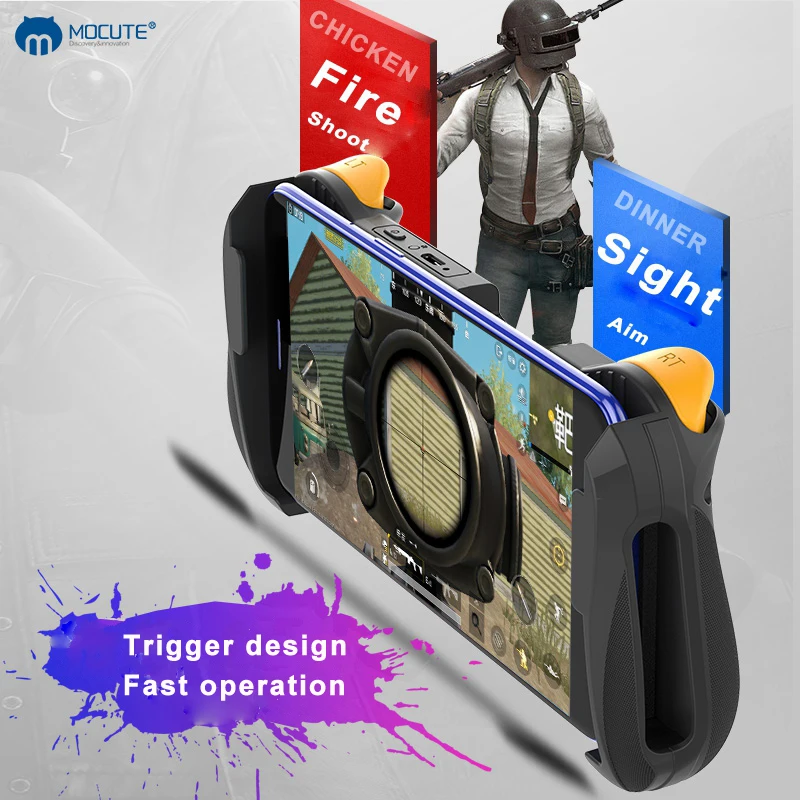  For ios Android Phone TV Tablet MOCUTE 057 PUBG Mobile Triggers Joystick PUBG Controller Wireless B