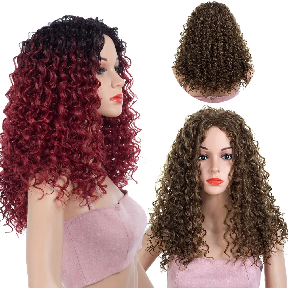 

Women Fashion Lady wigs for women curly hair wigs front lace Similar to full lace wigs human hair with baby hair 6423A