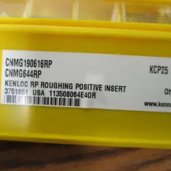 CNMG190616RP KCP25 5 шт. Kennametal карбдная вставка