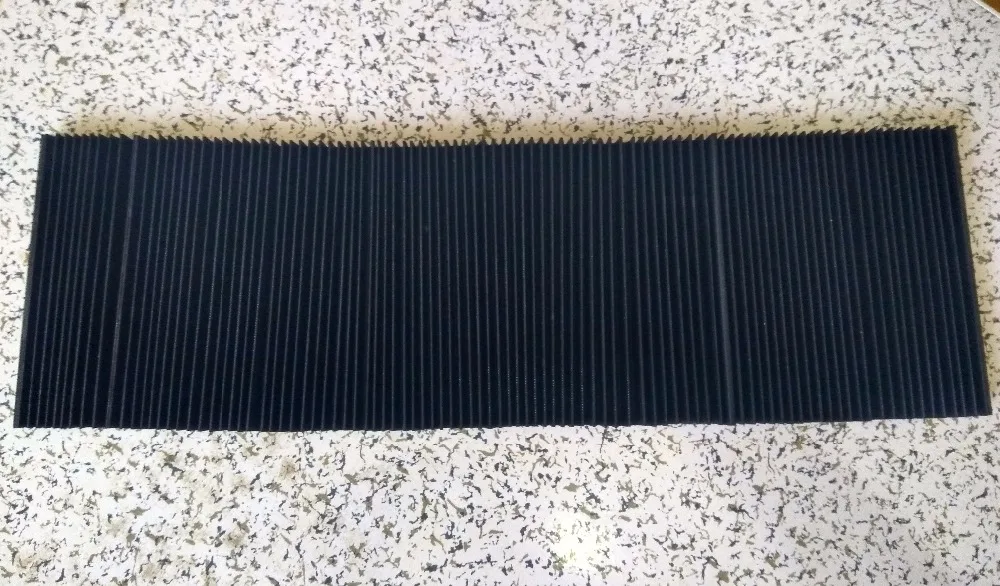 Flat T7 type 175mm x 15mm x700mm (w x h l) bellow cover protection for cnc machine
