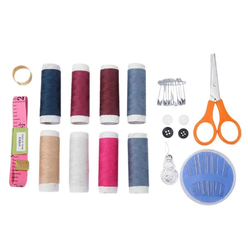 

DIY Multi-function Travel Sewing Kit Needle Thread Threader Tape Scissors Threader Tape Scissor Storage Bag Sewing Set