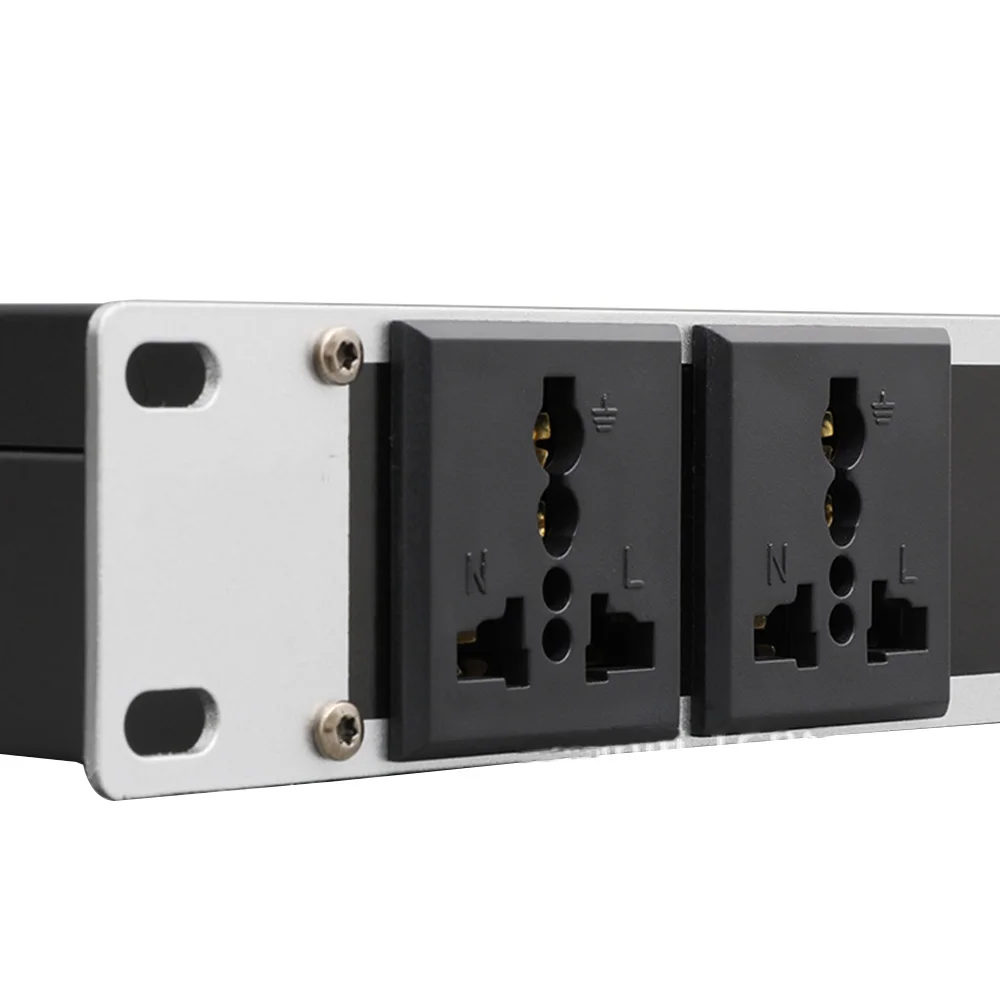 Professional stage 8/10 way power sequencer socket